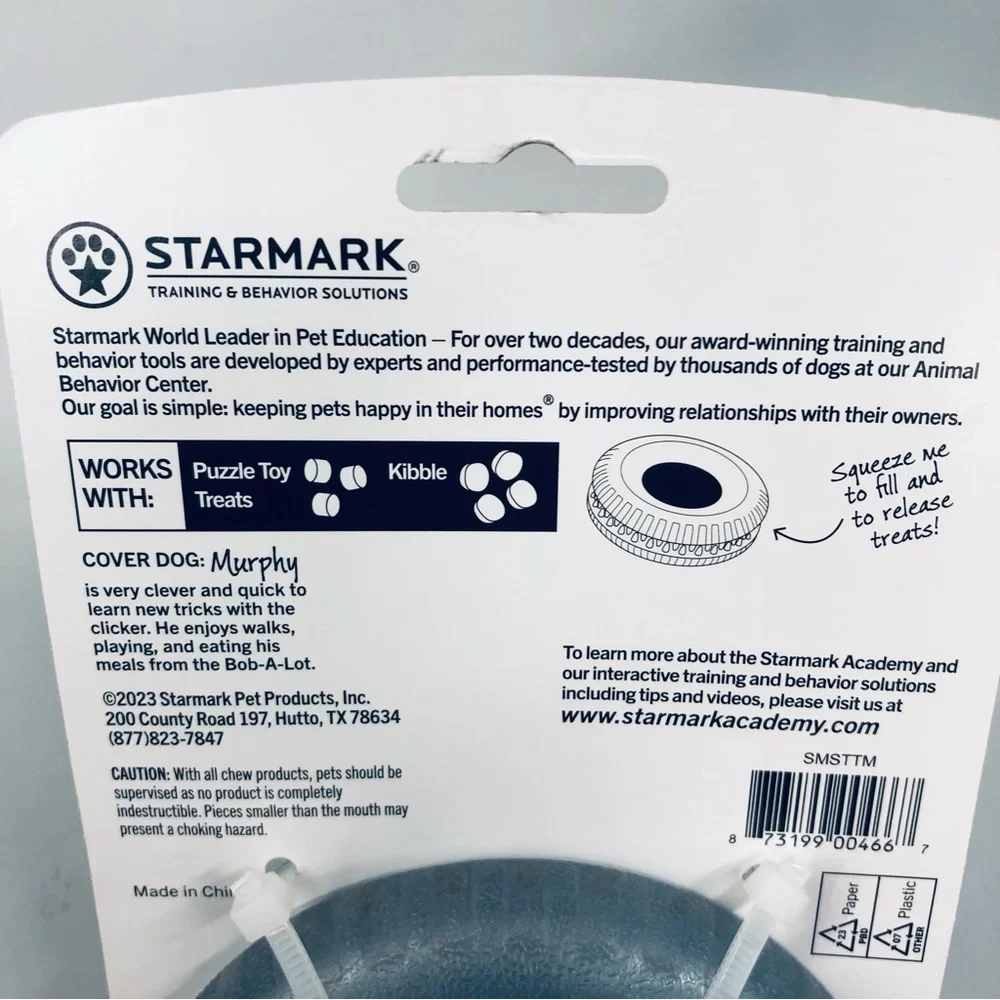 NEW STARMARK Snapper Trapper Tire Toy Dog Cat Medium Blue